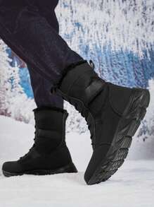 Winter Warm Boots, Men's Outdoor Hiking Boots, Thick Plush Couple Snow Boots, Winter Shoes