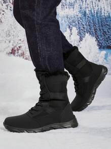 Winter Warm Boots, Men's Outdoor Hiking Boots, Thick Plush Couple Snow Boots, Winter Shoes