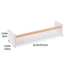 2/3/5pcs Nursery Book Shelves, 16.5/23.6/32 Inch Floating Bookshelves For Wall, Wall Hanging, Wall Art, Fall Decor Home, Solid Board Wall Mounted Shelves For Books, Crafts And Decor StorageRoom Decor - Multicolor - View 2