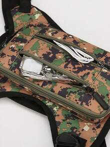1 件男女通用时尚迷彩胸包背包，适合青少年 - 彩色 - 查看 8