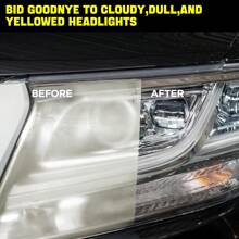 Fluido para restaurar faros de automóvil. Pasta de limpieza para eliminar la oxidación, amarilleamiento y arañazos de los faros. Líquido para pulir y reparar los faros