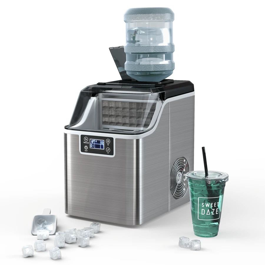 Portable Ice Maker 40Lbs/24H Countertop Self-Cleaning With Ice Scoop And Basket - US B Type Plug(110-127V) - View 1