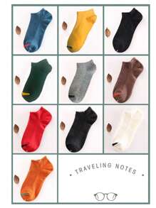 5 Pairs Random Women's Solid Color No Show Socks,Low Cut Socks ,Soft And Comfortable,Suitable For Daily Wear,Office Wear