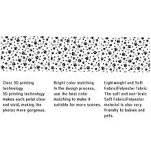 1pc Black White Bone Dog Cat Paws Photography Backdrops 59.1*39.4/82.7*59.1/106.3*70.9 Inches Party Banner Wedding Birthday Photo Background Indoor Outdoor Newborn Shower Decoration Supplies