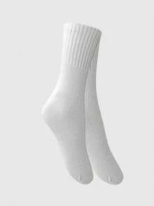 Kit 3 Large Size Socks Selene Long Shaft 4160 Pants 45 To 48 - trắng - Xem 4