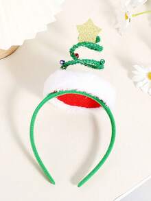 1 băng đô Giáng sinh Băng đô Chuông cây thông Noel mùa xuân Băng đô ngôi sao Phụ kiện tóc tiệc hoạt hình dễ thương - Nhiều màu - Xem 3