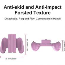 Detachable Grip Compatible With Controller Grip For Switch/Switch OLED JoyCons Controllers Accessories - 紫色 - 查看 4