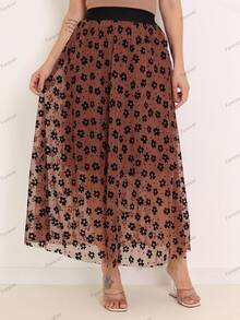 Skirt - Cà phê nâu - Xem 3