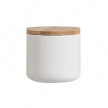 1pc Personalized Customizable COOKIES Ceramic Storage Jar, Custom Name With Airtight Bamboo Lid, For Tea, Cookies, Coffee, Spices, Candies, Biscuits,Multi-Functional, ,Ornamental,Reusable,Exquisite,Stylish,High-Quality,Colorful,Modern,Custom,Personalized,Unique,Ideal Gifts For Him,Ideal Gifts For Her,Boyfriend,Dad,Girlfriend,Mom,Family,Friends,Tea Room,Home,Garden,Office,For Anniversaries,For Valentine's Day,For Mother's Day,For Birthdays,For Father's Day,For Graduation,For Weddings,For Housewarming - Multicolor - View 12