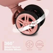 Lightweight Expandable Check-In Luggage ABS+PC Hardshell Suitcase 4 Spinner Wheels Ideal For Cabin Carry-On Available In 20, 24, 28 Inch Sizes - Coral Pink - View 9