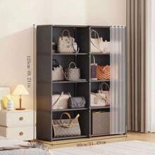 1pc Bookshelf Storage Rack, Floor Standing Simple Home Use Multi-Layer Living Room Storage Cabinet, Narrow Shelf Lean Against Wall Corner Organizer, Back To School Supplies