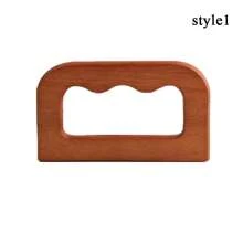 1 件木制 DIY 手提包配件手柄 - 駝色 - 查看 8