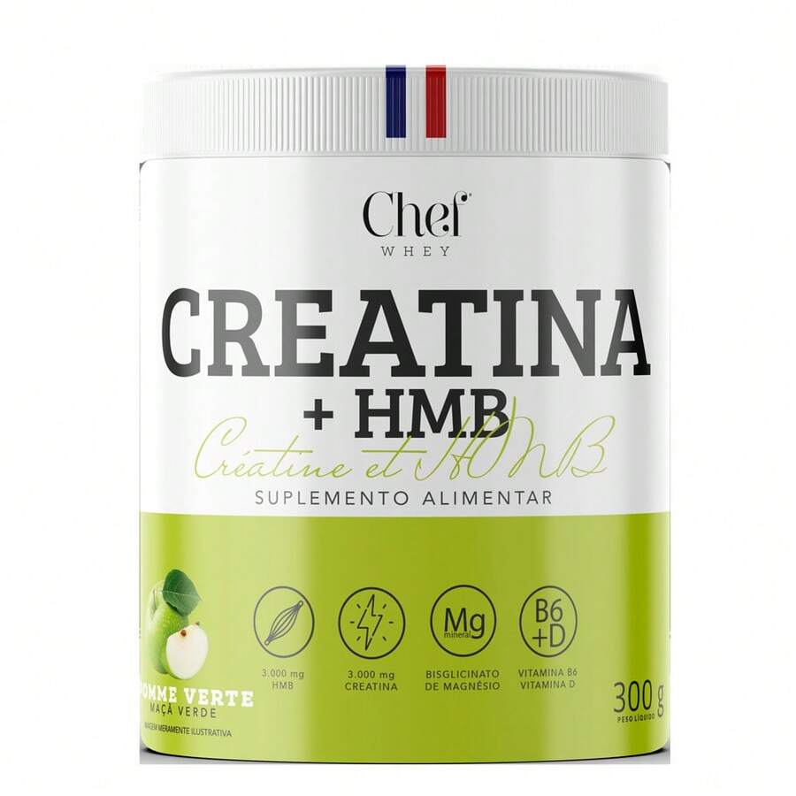 Creatine HMB® Créatine Et HMB & Vitamin B6 300g - Chef Whey Flavor: Green Apple - 查看 1