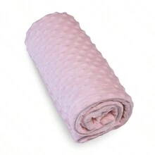 COBERTOR BUBBLE GRANDE SOFT MAMI COM FORRO DE MICROFIBRA 1,10M X 85cm- MANTA BEBÊ E INFANTIL- PAPI - Rosa Bebê - Visão 4