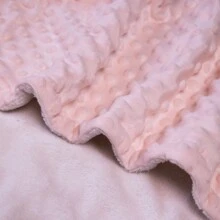 COBERTOR BUBBLE GRANDE SOFT MAMI COM FORRO DE MICROFIBRA 1,10M X 85cm- MANTA BEBÊ E INFANTIL- PAPI - Rosa Bebê - Visão 6