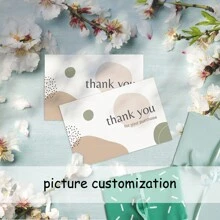 200pcs Kraft Paper Business Thank You Cards For Supporting My Small Business Back To School
