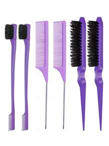 3件套/6件套女士造型工具套装,包含双面理发刷、金属尖尾梳和尼龙发刷,是女士日常DIY造型的理想之选,也是理发店、美容院、返校季、旅行度假的必备美发工具、美发产品和配件。套装包含:梳子、吹风机、头发、理发师、边缘梳、卷发产品、美发设备、剪发剪刀、圣诞节、理发店、美发、吹风机、发刷、理发师、美发设备、发型、美发、理发店、美发设备。 - 彩色 - 查看 16