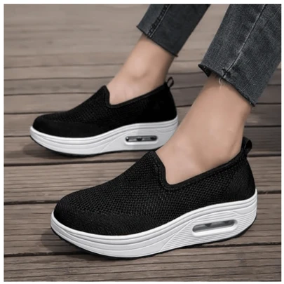 Tenis para mujer Zapatillas deportivas De suela 4cm ,cómoda,ligero,al aire libre caminar