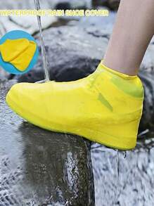 1 件防水硅胶雨鞋套，可重复使用防滑橡胶雨鞋套，户外骑行鞋保护套，防滑鞋底，适用于男士、女士和儿童靴袋鞋盒鞋收纳盒鞋子收纳配件，适用于旅行度假巡航夏季假期旅行包旅行用品大学宿舍家庭学校酒店必备品 - 彩色 - 查看 4