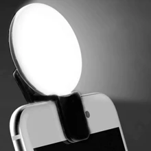 Portable Rechargeable USB Camera Clip Photography Video Mobile Phone LED Ring Selfie Light,Camera Light
