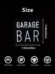 1pc Neon Sign LED Decorative Light, USB Powered, Suitable For Bar, Bedroom, Party, Club, Man Cave, Nightclub, Retail Store