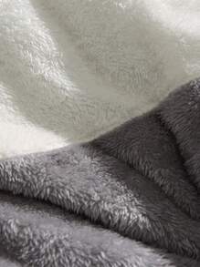 Men's Long Sleeve Thick Warm Jacket For Winter, Reversible Casual Loose Thermal Lined Patchwork Stand Collar Padded Coat - Black - View 5