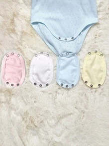 2 piezas de pañales de tela de capa única (delgados, tenga en cuenta el tamaño del botón de metal para evitar un desajuste) para ropa de bebé para gatear/body/mono con broches extendidos, regalos de decoraciones familiares para baby shower