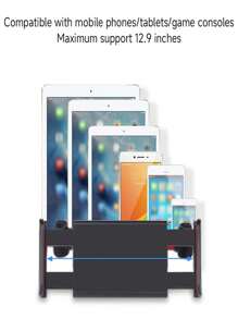 Tablet-/Smartphone-Halterung für den Autositz, verstellbarer iPad-Ständer, Autohalterung für Kopfstütze mit 360° Drehung, kompatibel mit iPhone, Android-Smartphones, Geschenkidee für Geburtstag, Familie, Freunde, Autozubehör Handyhalterung