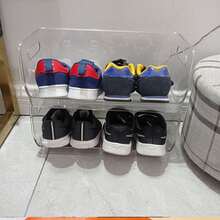 1件鞋架省空间门口儿童鞋收纳盒子小号鞋子儿童鞋盒神器用具鞋柜 - 彩色 - 查看 5