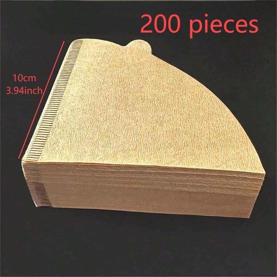 200pcs Coffee Filter Papers, HandDrip Coffee Filter Papers, Conical
