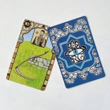 caliente Rana George Lenormand Oráculo Tarot Cartas Adivinación del Destino Profecía Juego de Cartas Fiesta Familiar Juguete Guía PDF del Oráculo - Multicolor - Ver 2