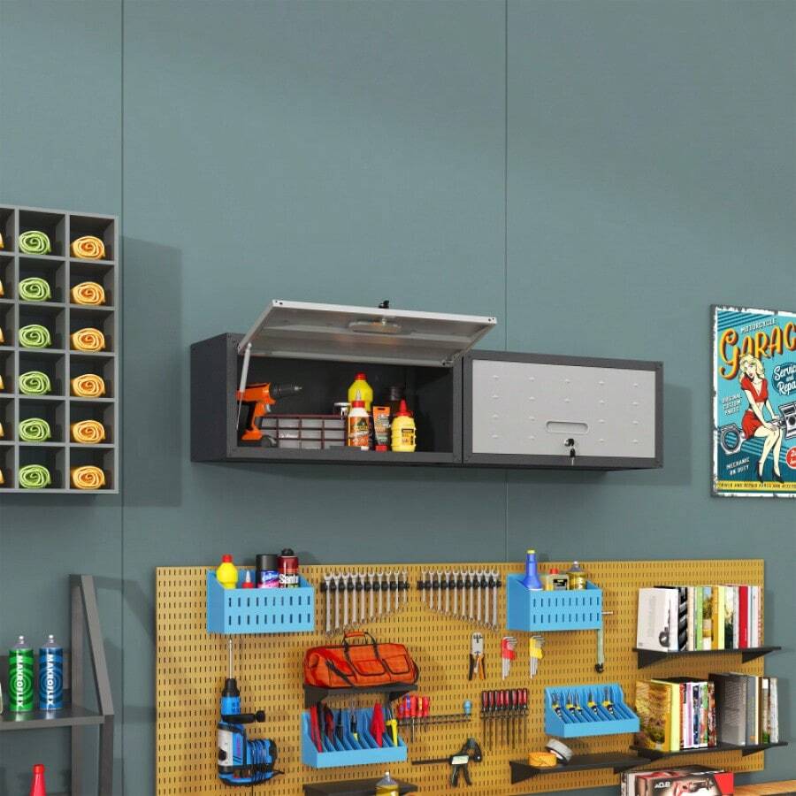 Heavy Duty Metal Wall Mounted Tool Storage Steel Metal Garage