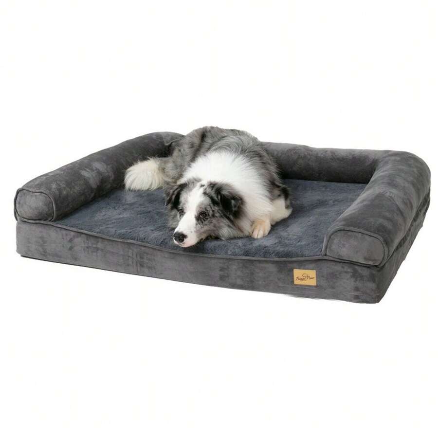 Jumbo Orthopedic Pet Dog Bed Extra Large Dog Bolster Sofa Bed Removable