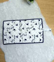 Diaper Holder Handkerchief Ointment Baby Boy Prints Portable - Màu xanh Cadet - Xem 4