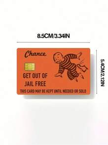 1/3/5 miếng dán thẻ Monopoly Get Out Of Jail miễn phí, miếng dán thẻ tín dụng Get Out Of Jail miễn phí, miếng dán thẻ tín dụng, miếng dán thẻ ngân hàng cá nhân hóa mỏng, miếng dán vui nhộn chống thấm nước, dành cho thẻ tín dụng, thẻ ghi nợ, EBT, thẻ ngân hàng, chìa khóa giao thông, chống thấm nước, chống trầy xước, chống trượt - Nhiều màu - Xem 8