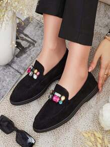 Royalfashion 女士镂空莫卡辛鞋 Mettele - 黑色 - 查看 6