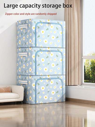 1pc Foldable Storage Box, Large Capacity Seasonal Clothes Storage Bag, Suitable For Home, Dorm Room, Storage For Clothes, Bedding, Toys, Etc., Halloween Designbedroom,Organizer,Organiser,Home Storage,White T Shirt Women,Black Pants Women,Ladies Winter Clothes,Dress,Winter Clothes For Ladies,Elegant Woman Dresses,White Shirt For Ladies,Long Sleeve,White Jumpsuit For Women,Spring Dresses For Women,Spring Outfits For Women,Spring,Spring Clothes,Minimalist,Summer Tops