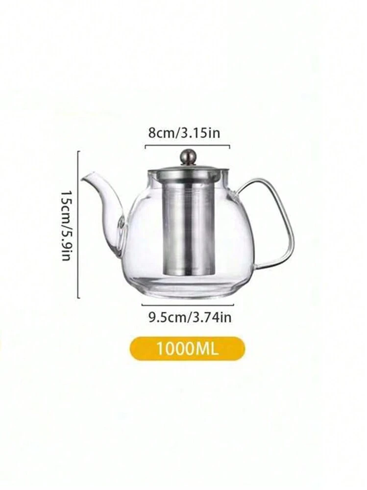 Brocca per acqua in acciaio inox, per tè freddo, succhi di frutta, teiera con manico per acqua fredda e calda per evitare fuoriuscite per tè freddo, latte, succhi di frutta, bevande fresche