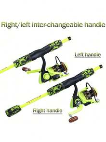 SOUGAYILANG 1 bộ cần câu in hình ngụy trang - Màu vàng - Xem 6