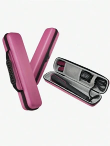 Hộp đựng máy uốn tóc di động, lược chải tóc thẳng, túi đựng di động, hộp đựng máy uốn tóc Eva cứng, hộp đựng du lịch, túi đựng di động, chống áp suất, chống sốc, hộp đựng kẹp uốn, túi đựng đồ làm tóc, vỏ bảo vệ phụ kiện máy uốn tóc chống thấm nước, túi đựng máy duỗi tóc, hộp đựng máy uốn, túi đựng đồ làm tóc di động - Hồng - Xem 5