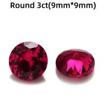 One 100% Lab Grown Ruby Various Shapes Gemstone For Charms Advanced Jewelry Making Materials(The Size Is Based On The SKU Image)