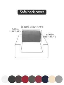 1pc High Elastic Milk Silk Sofa Seat Cushion Cover, Solid Color All Season Universal Modern Minimalist Sofa Pad Cover, Dust-Proof, Washable, Suitable For Living Room, Bedroom, Study, Black, White, Gray