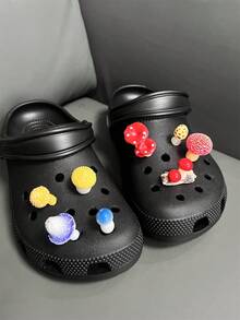 微景观蘑菇系列树脂鞋配件DIY木屐装饰创意蘑菇礼品鞋饰套装 - 紅色 - 查看 2