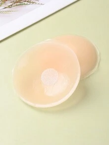1 对 8 厘米/3.15 英寸可重复使用硅胶乳头贴，自粘式乳贴，隐形乳头贴，用于隐藏乳头，适合低胸婚礼派对礼服，可清洗和重复使用 - 米色 - 查看 5