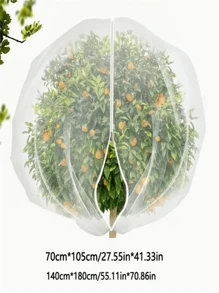 Garden Mesh Bags With Zipper: Protective Net Cover For Fruits And Vegetables, Bird Barrier Net Bags To Prevent Insects, Cicadas, Squirrels - Multiple Sizes Polyester Net