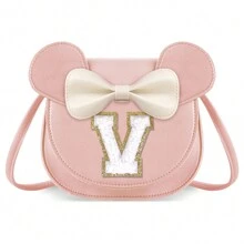 Girls' Wallet, Toddler Wallet, Letter S Crossbody Bag, Cute Birthday Gift For Daughter, Granddaughter, Niece, Sister, Stepdaughter, Personalized Letter Wallet, Unique Design, Suitable For Daily And Party Use - Small-pink - View 17