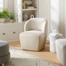 Pasadena Swivel Accent Chair - trắng - Xem 2