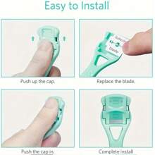 1 套足部锉刀、去茧器、足部护理工具、足部刮刀、足跟磨刀器、修脚工具、个人护理和美容配件 - 彩色 - 查看 4