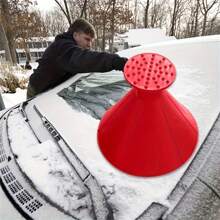 1 pièce Grattoir à glace de qualité supérieure pour pare-brise de voiture - pelle à neige et outil d'enlèvement de glace pour accessoires de voiture d'hiver - solution efficace pour le déneigement et le dégivrage pour une conduite sûre