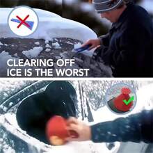 1 pièce Grattoir à glace de qualité supérieure pour pare-brise de voiture - pelle à neige et outil d'enlèvement de glace pour accessoires de voiture d'hiver - solution efficace pour le déneigement et le dégivrage pour une conduite sûre